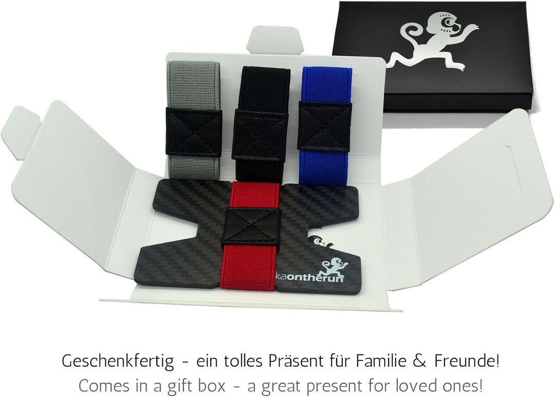 Premium Kartenetui aus stabilem Carbon – 1 bis 16 Karten & Geldscheine – Slim Wallet Portemonnaie, k