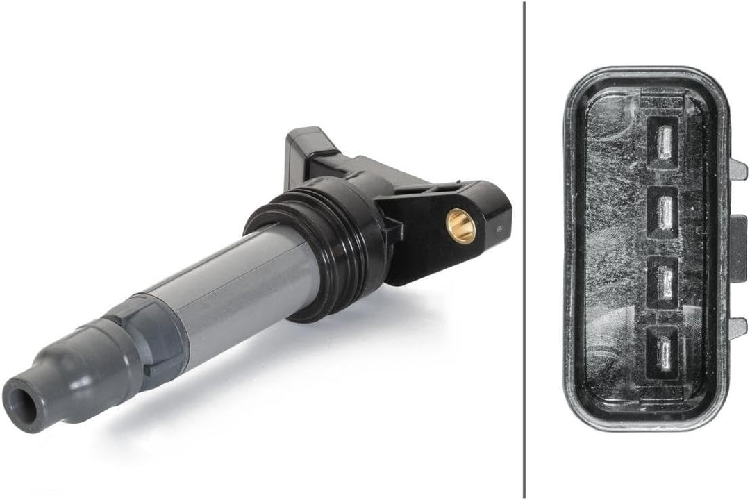 HELLA 5DA 230 036-231 Zündspule - 4-polig - Kerzenschachtzündspule - geschraubt