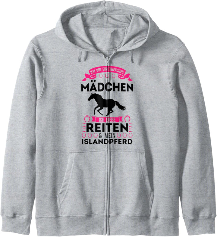 Ich liebe Reiten & mein Islandpferd Islandpferde Reiten Kapuzenjacke