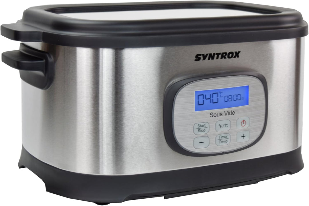 Syntrox Germany Sous Vide Kocher Multikocher, Vakuumgarer, Slow Cooker Langsamgarer, Schongarer der