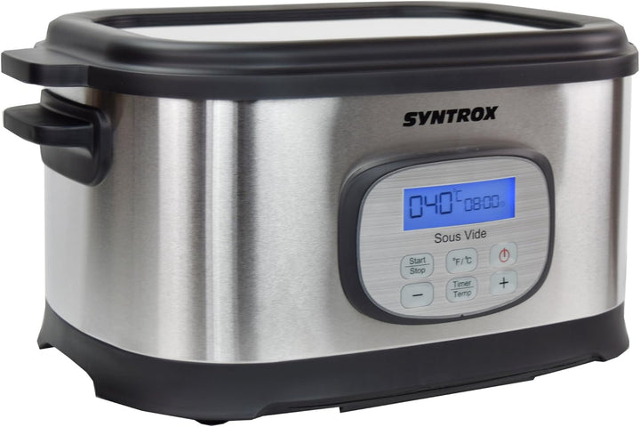 Syntrox Germany Sous Vide Kocher Multikocher, Vakuumgarer, Slow Cooker Langsamgarer, Schongarer der