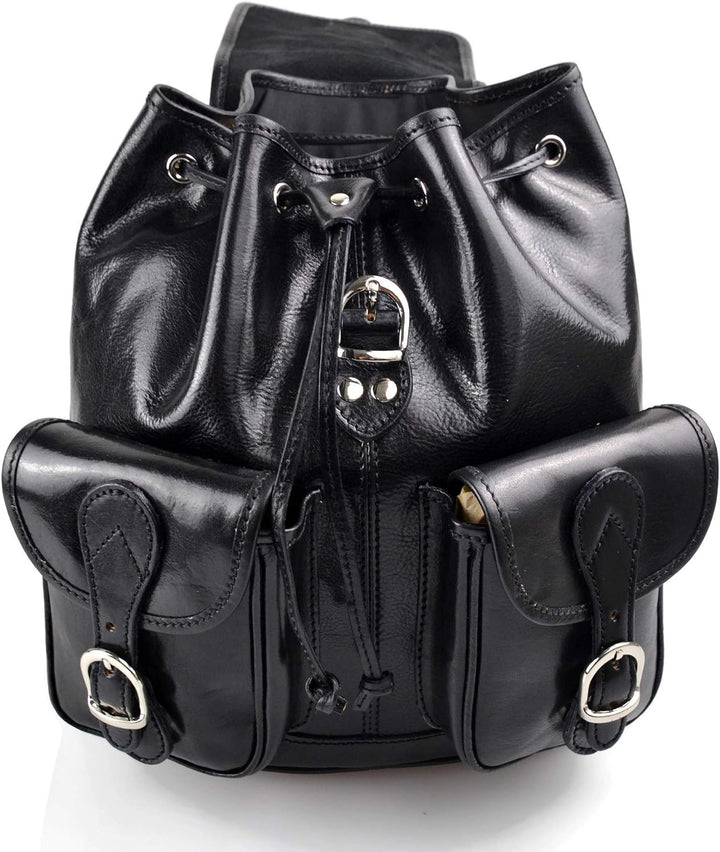 Rucksack leder schwarz rucksack damen herren reisetasche kalbsleder rucksack leder rucsack schulruck