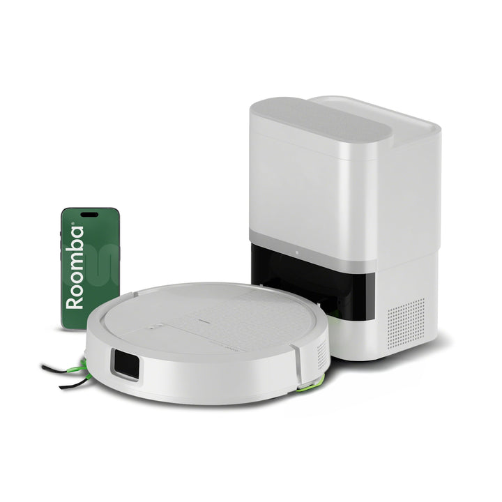 iRobot Roomba® 115 Combo Saug- und Wischroboter + AutoEmpty™ Dock, 15k Pa Saugleistung, Bürsten und
