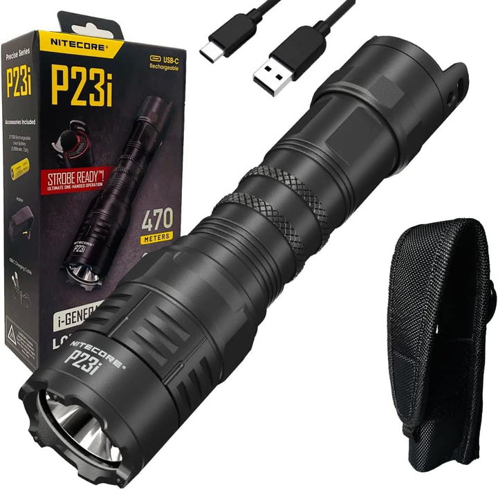 Nitecore P23i Taschenlampe mit grosser Reichweite, 3000 Lumen, 450 m lang, mit wiederaufladbarem i-S
