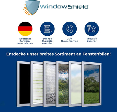 WindowShield® | UV-Schutz Sonnenschutzfolie Fenster innen oder aussen | Spiegelfolie Selbstklebend |