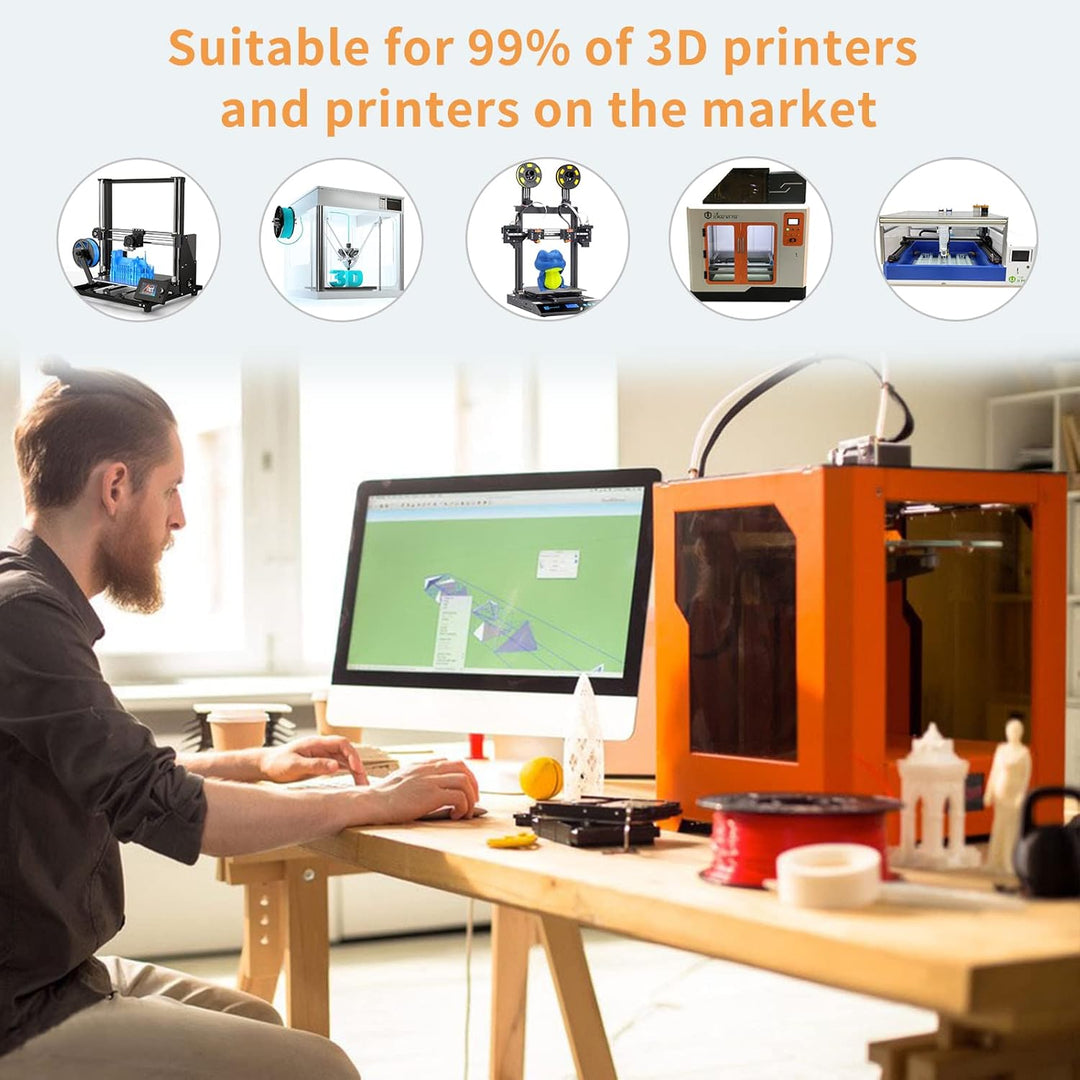 iSANMATE Dual Color Seide Filament Set, Silk PLA Filament 1.75mm, PLA 250g x 4 Colours 3D Printer PL