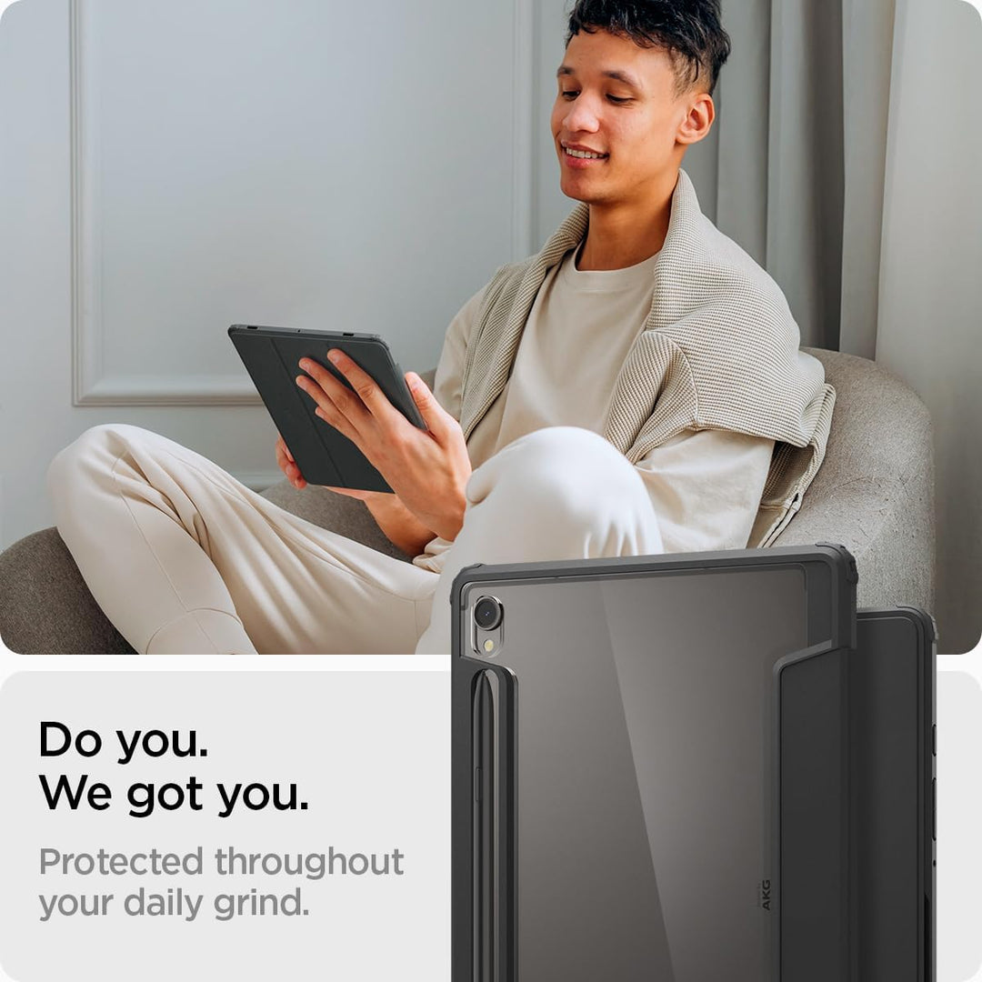 Spigen Ultra Hybrid Pro Entwickelt für Samsung Galaxy Tab S9 Hülle (2023) - Schwarz, Schwarz