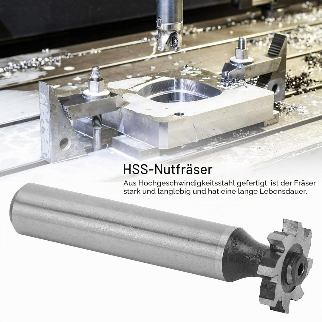 T-Schlitz-Fräser, halbrund HSS-Schnellarbeitsstahl mit geradem Schaft, CNC-Fräser für präzise Metall