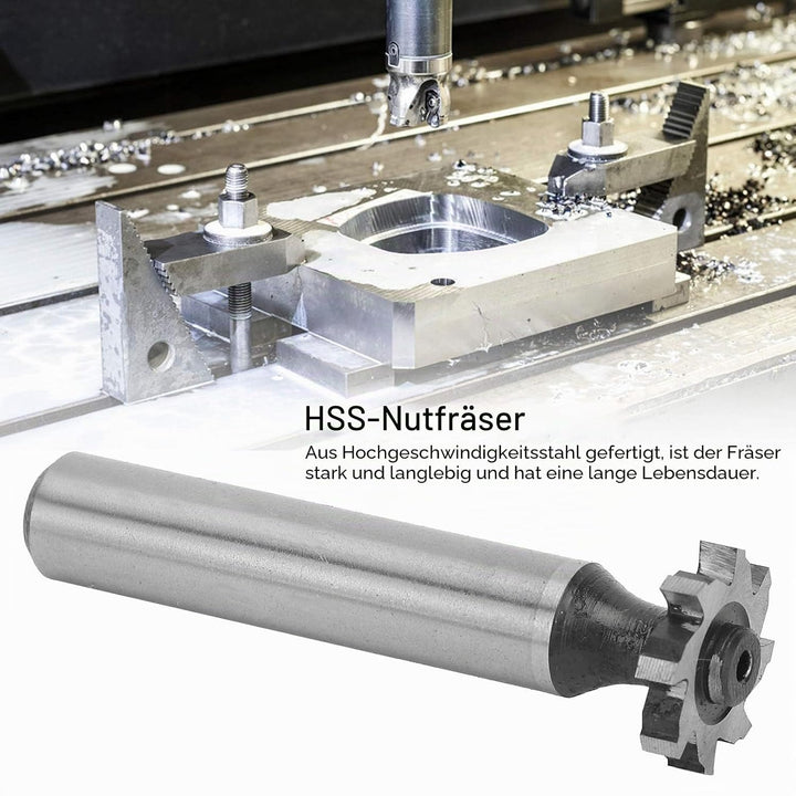 T-Schlitz-Fräser, halbrund HSS-Schnellarbeitsstahl mit geradem Schaft, CNC-Fräser für präzise Metall