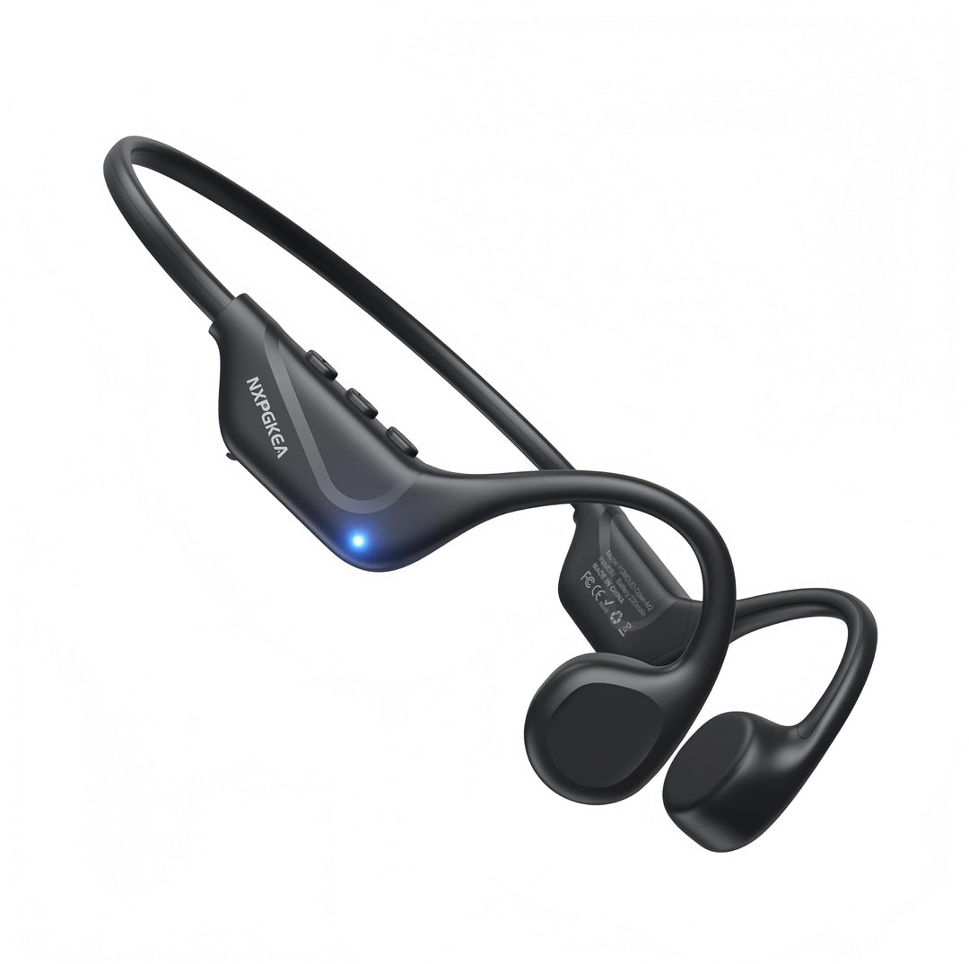 NXPGKEA Knochenleitungs-Kopfhörer, Bluetooth 5.4, offene Ohr-Kopfhörer, IPX5 wasserdicht, schweissfe