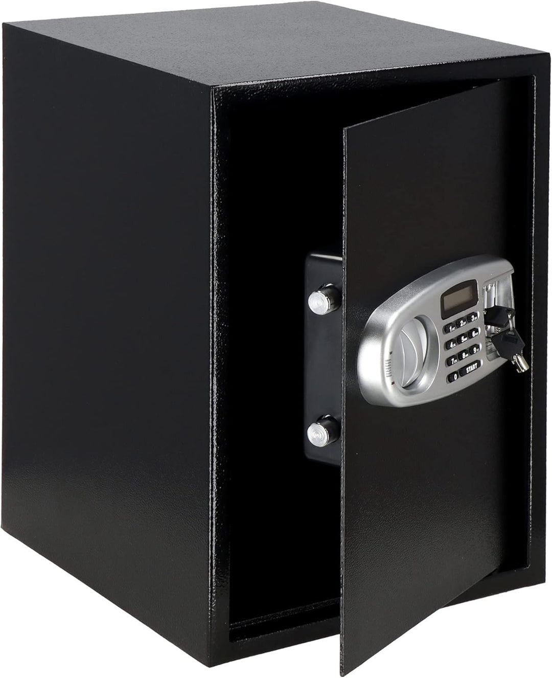 SPRINGOS Tresor Safe mit elektronischem Schloss 2 Schlüssel 35 x 36 x 50 cm Schwarz 35 x 36 x 50 cm,