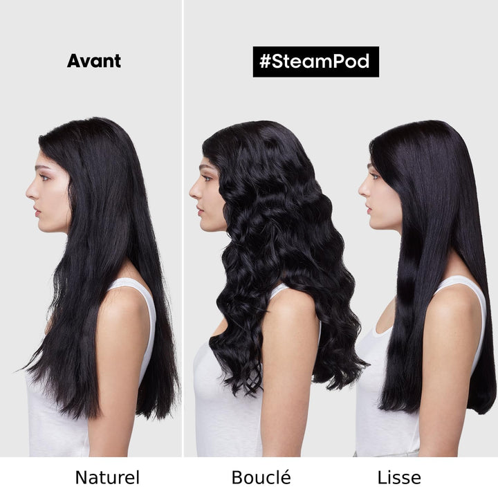 STEAMPOD 4 – Glätteisen mit Dampf-Lockenstab – 95% weniger Schäden – 3 x + schnelles Styling – 3 Tem