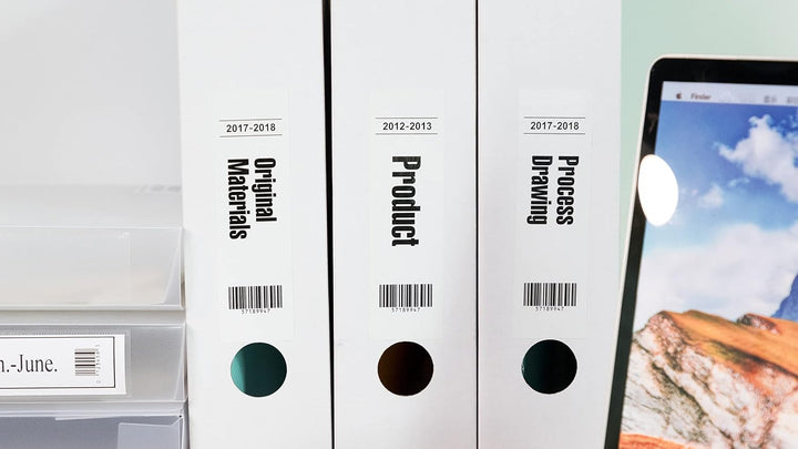 specmark 10 Rollen Einzeletiketten kompatibel mit Brother DK-11207 Ø 58mm 100 Stück Etiketten für al