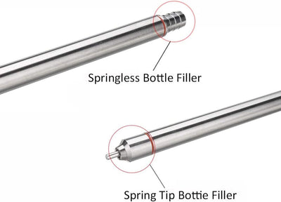 Flaschenfüller, Bier Flaschenfüller, 35,2 cm Edelstahl Federbeladener Bierflaschenfüller,Canning Typ