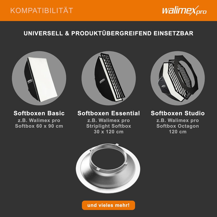 Walimex Softboxadapter für Multiblitz P-Bajonett, Multiblitz P-Bajonett