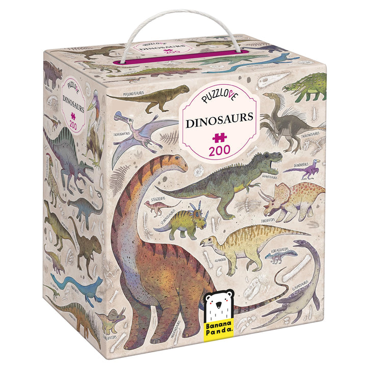 Puzzlove Dinosaurs 200 Teile Lernpuzzle für Kinder 7+, Bodenpuzzle Dinosaurier Dinosaurier (200 Stüc