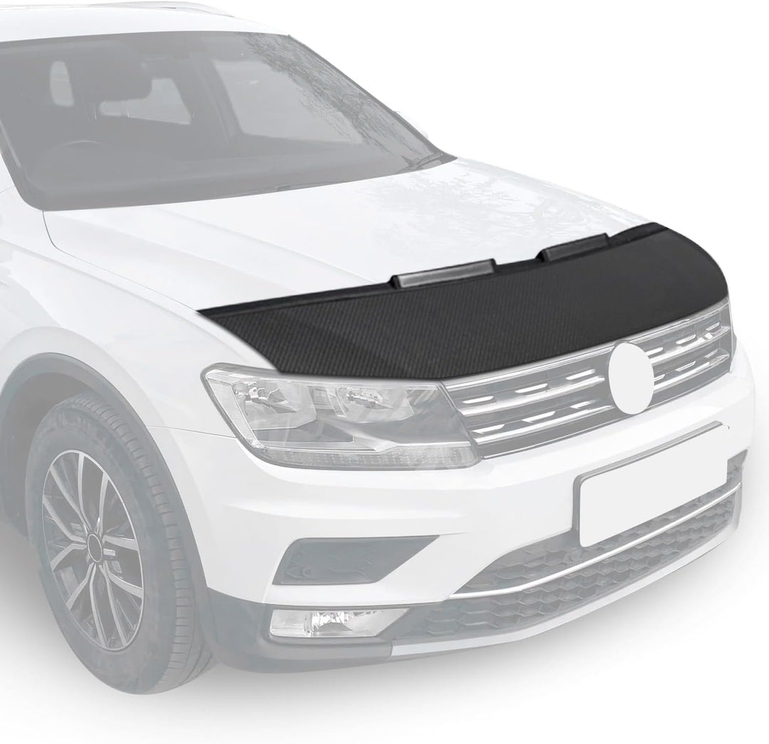 Haubenbra Steinschlagschutz kompatibel mit VW Transporter T5 2010-2015 Carbon Optik Halb, Carbon Opt