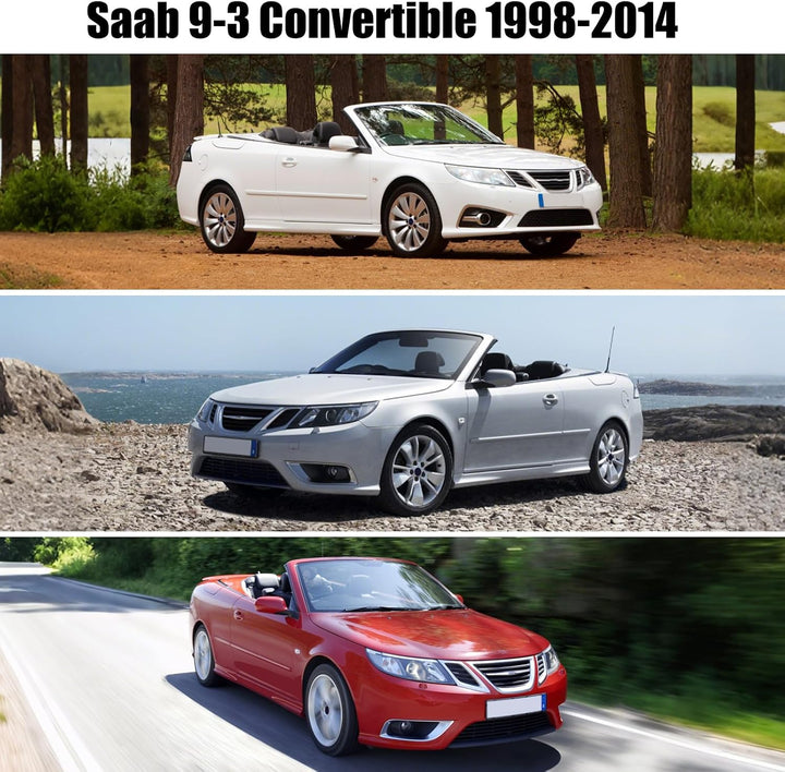 Halbe Autoabdeckung Kompatibel mit Saab 9-3 Convertible 1998-2014, Halbabdeckung wasserdichte Halbga