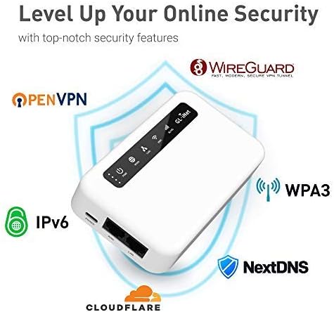 XE300(Puli) 4GLTE Mobile Smart VPN Router, Portable WiFi Wireless Travel Hotspot, EMEA (EC25-E Modul