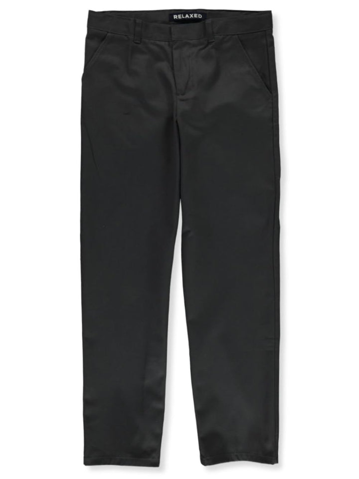 French Toast Men's Adjustable Waist Relaxed Fit Pant (Standard & Husky) 34W / 32L Grau, 34W / 32L Gr