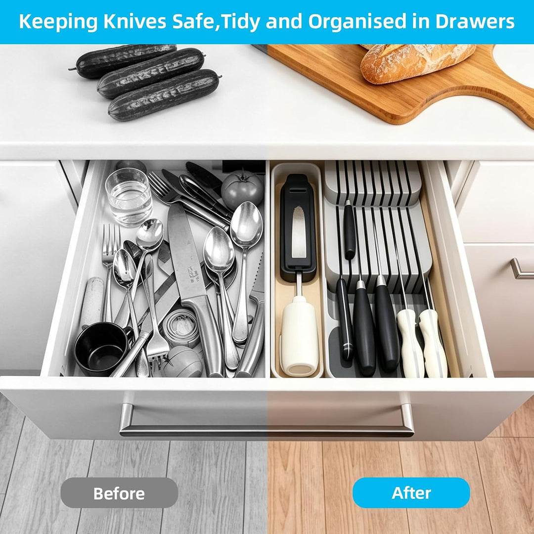 FRUHLING Zweistufiger Messer Organizer Schublade