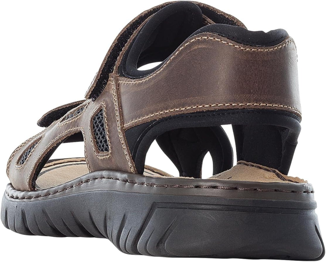Rieker Herren Klassische Sandalen 22761, Männer Sandalen 40 EU Braun, 40 EU Braun