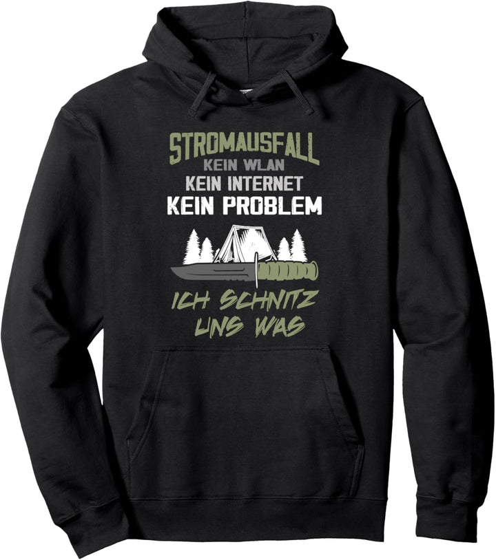 Bushcraft Survival Bushcrafting Spruch Pullover Hoodie