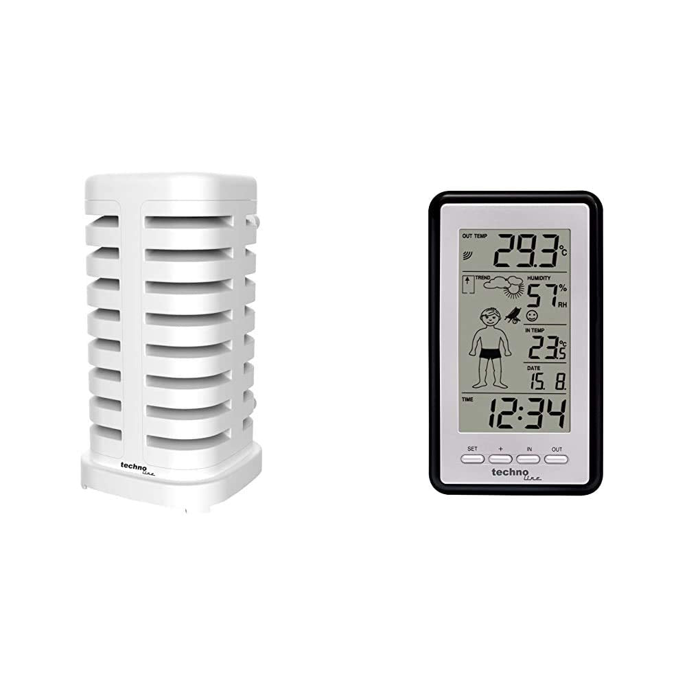 WS 9632-IT Funkwetterstation mit Schutzhülle für den mit Aussensender Bundle mit Wetterschutz, Bundl
