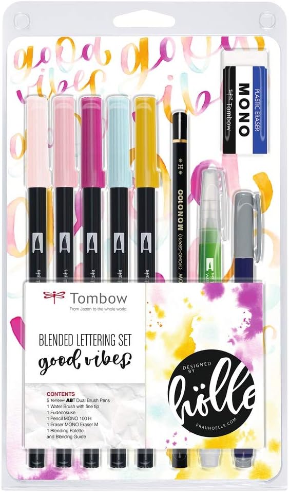 Tombow BS-FH2 Blended Lettering Set Good Vibes, 1 Stück (1er Pack)