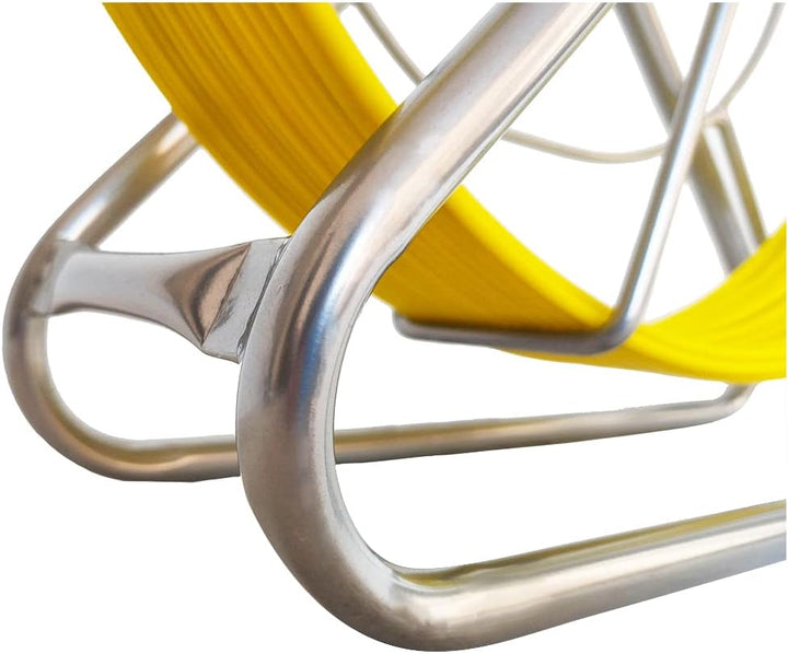 IRSCorp Fiberglas Kabel Rad 100 m Ø 4.5 mm Glasfaserstab inkl. Stahlhaspel Fischband 304 Edelstahl F