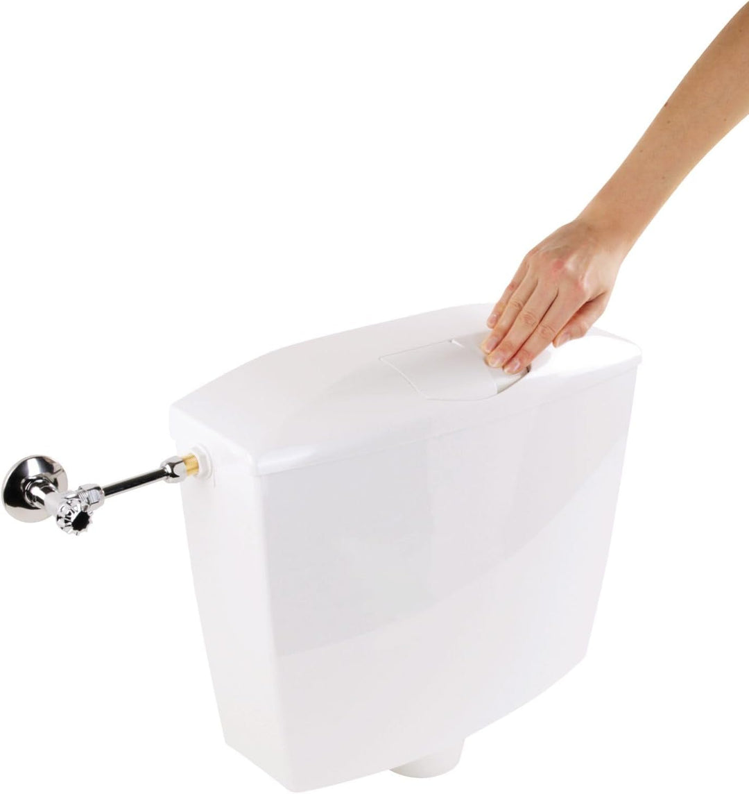 Calmwaters® Premium Spülkasten WC - Made in EU - wassersparend - 2-Mengen-Spülung - Aufputz Spülkast