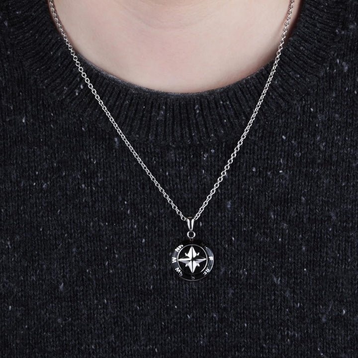 Sector No Limits Herren Halskette, Kollektion MARINE Sector Jewels, Länge 50 cm, aus Edelstahl, Schw