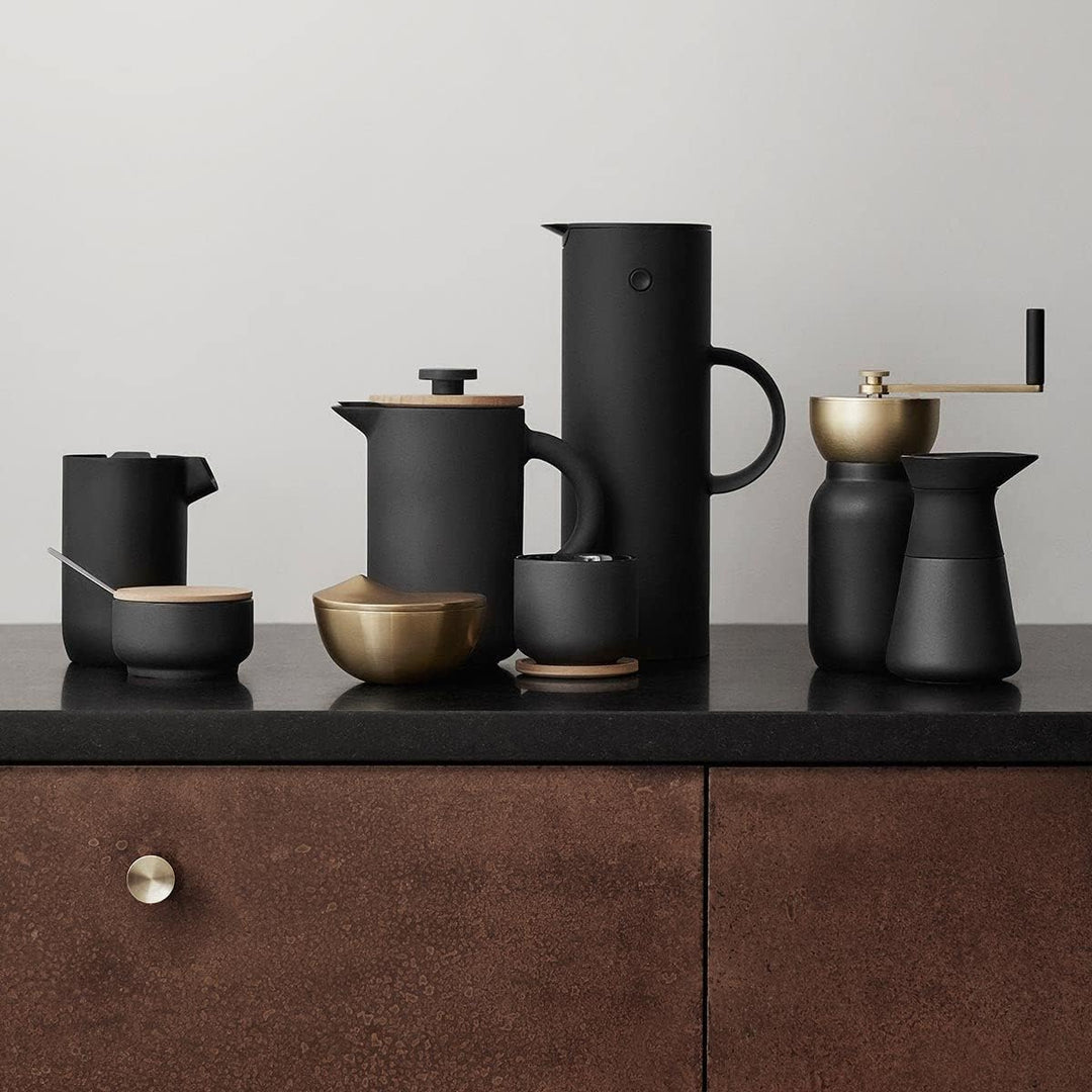 Stelton Teebecher Theo - Trinkbecher für Tee, Kaffee & heisse Schokolade - Steinzeug, gusseiserne Au