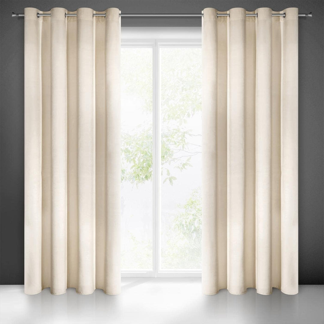 Eurofirany Villa Vorhang Samt Velvet Weich 10 Ösen-1 Stk. Edel Gardine Dick 290 g/m2 Elegant Glatt E