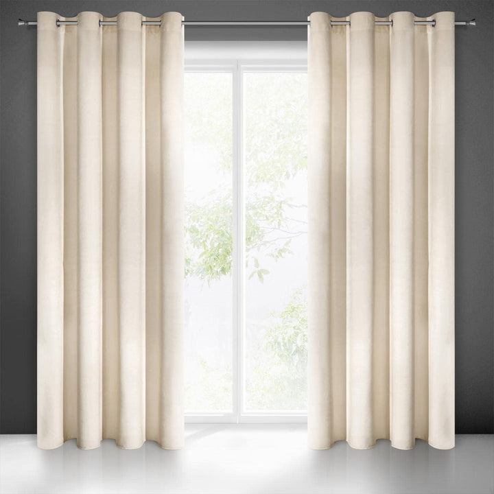 Eurofirany Villa Vorhang Samt Velvet Weich 10 Ösen-1 Stk. Edel Gardine Dick 290 g/m2 Elegant Glatt E