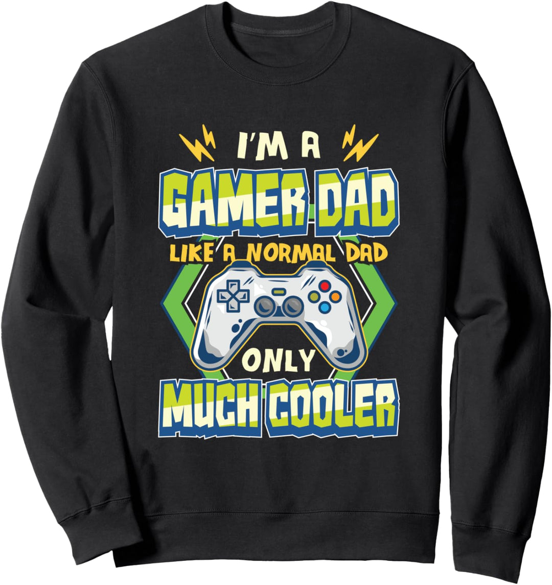 Gamer Dad Vatertag Lustiges Gaming Sweatshirt