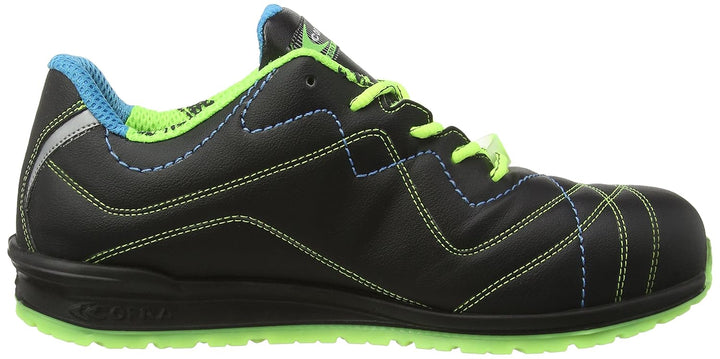 Cofra 78750-000.W44 GRIFFIS S1 P ESD SRC Sicherheitsschuhe, Schwarz/Grün, Grösse 44 44 EU, 44 EU