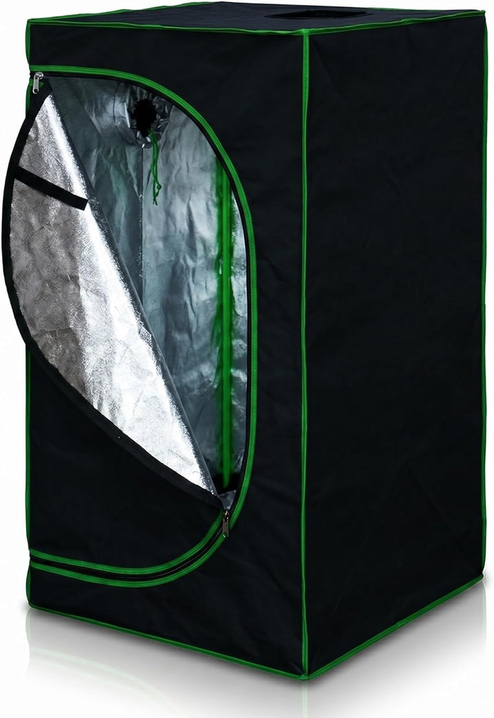 Mucola Growzelt 60x60x120 cm Set mit 3-in-1 Messgerät Zuchtzelt für Hydrokulturen zur Pflanzenzucht