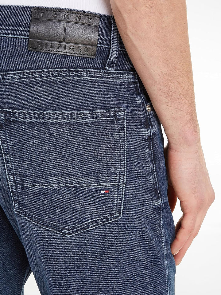 Tommy Hilfiger Herren Jeans Regular Stretch 40W / 36L Denim (Banks Blue Black), 40W / 36L Denim (Ban