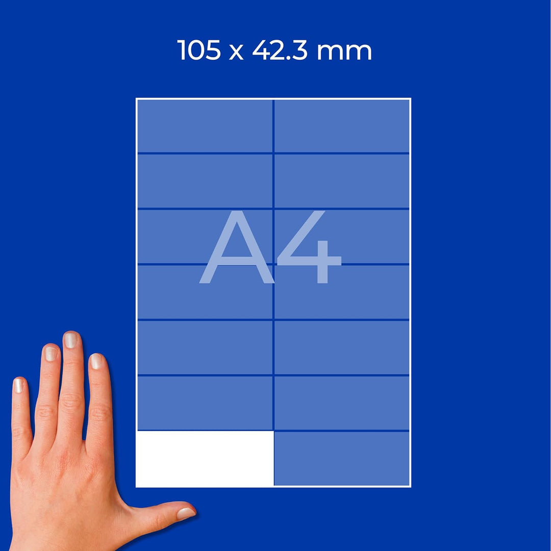 AVERY Zweckform 3653-200 Adressaufkleber (2.800 plus 280 Klebeetiketten extra, 105x42,3mm auf A4, be