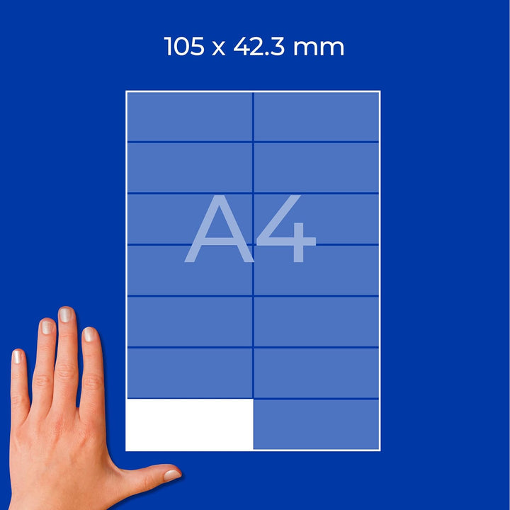 AVERY Zweckform 3653-200 Adressaufkleber (2.800 plus 280 Klebeetiketten extra, 105x42,3mm auf A4, be