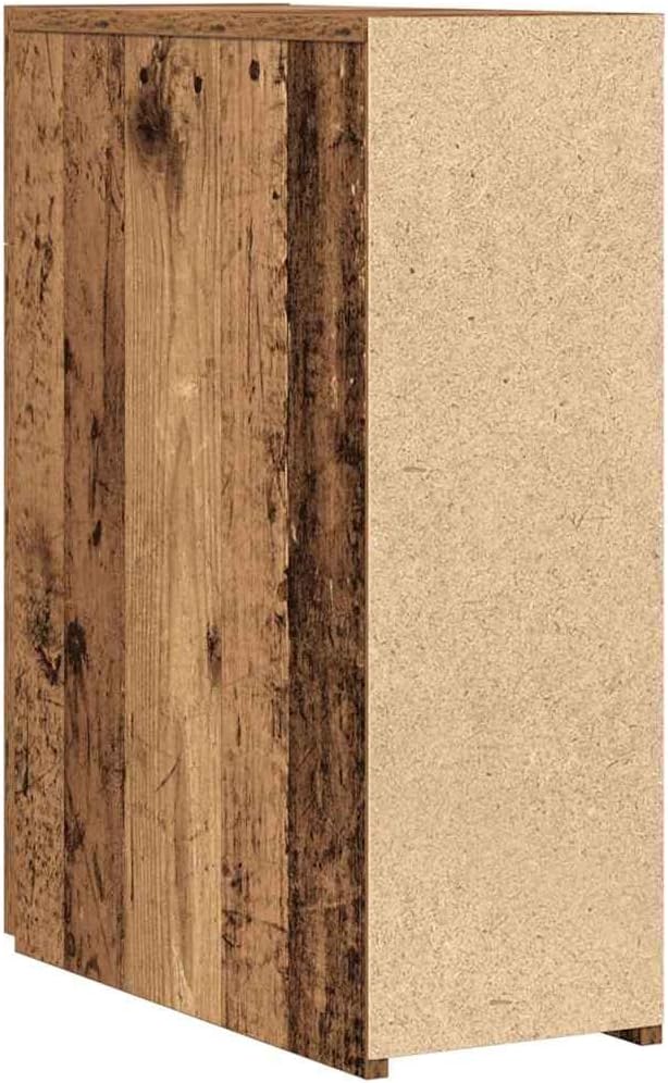 vidaXL modernes Sideboard mit Alter Holzoberfläche, 3 geräumige Schubladen, effektive Aufbewahrungsl