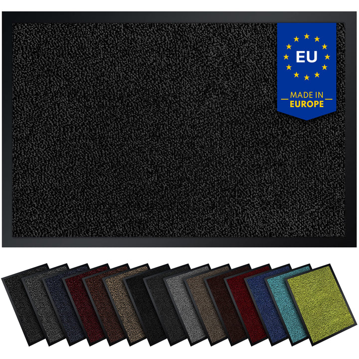 Hochwertige Fussmatte anthrazit-schwarz 90x120 gross für Innen & Aussen - Schmutzfangmatte rutschfes