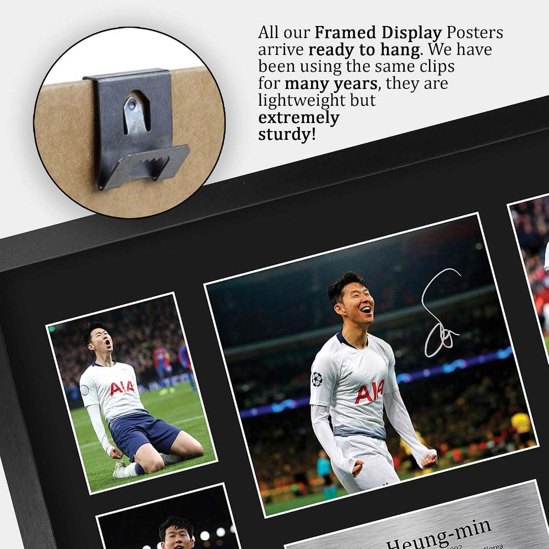 HWC Trading FR A3 Son Heung-min Tottenham Hotspurs Spurs Geschenke Gedruckt, Signiert Autogramm Bild