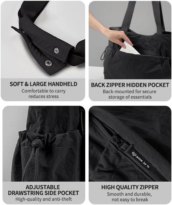 aji Yogatasche, Yoga Tasche mit Nass- und Trockenaufbewahrungstasche und Vielen Fächern, Yogamatte T