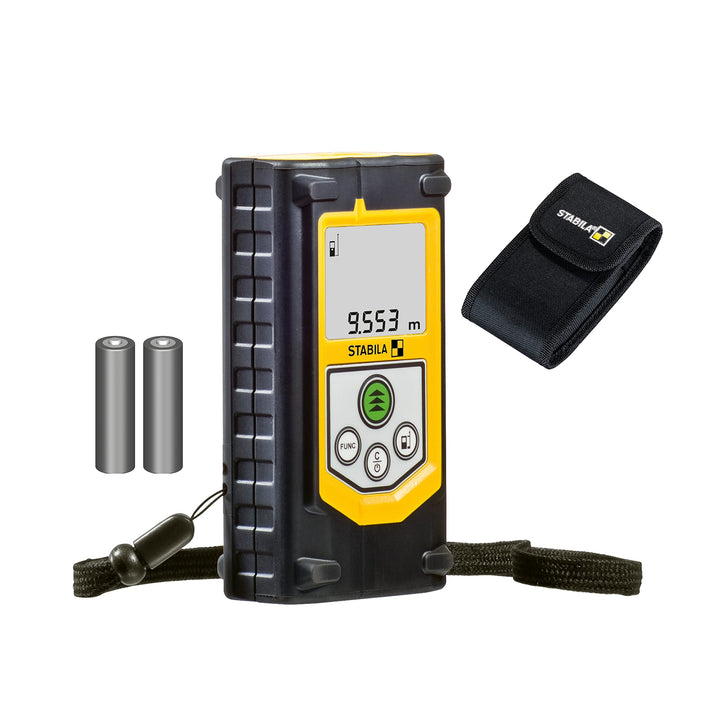 STABILA Laser-Entfernungsmesser LD 320, max. Messbereich 60 m, 8 Messfunktionen (u. a. Fläche, Volum