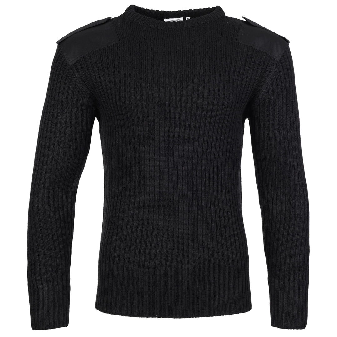 Fort Herren 120 Crewneck Combat Pullover, Schwarz, L UK L Schwarz, L Schwarz