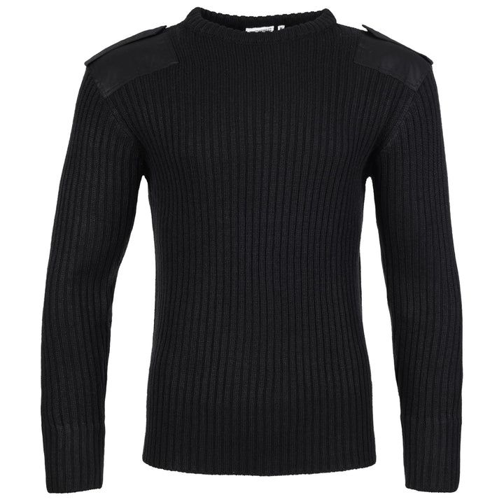 Fort Herren 120 Crewneck Combat Pullover, Schwarz, L UK L Schwarz, L Schwarz