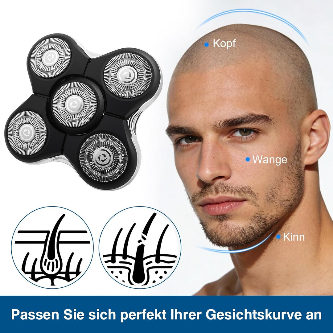 Ersatzköpfe für Remington Balder Pro Rasierer – passend für Modelle RX5/XR7000/XR1500/XR1501 – 5 Dua
