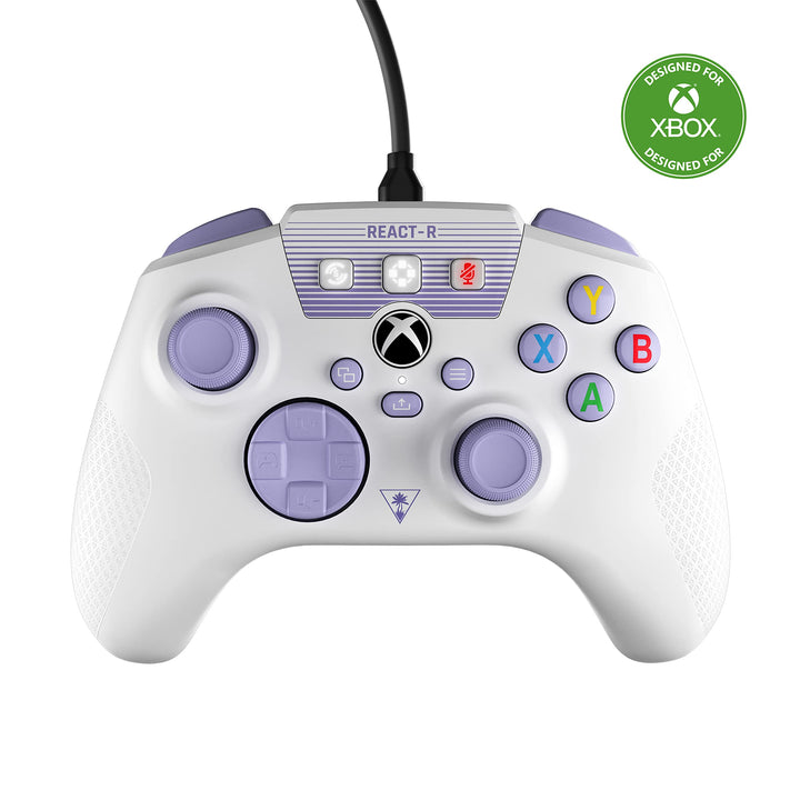 Turtle Beach REACT-R Controller Weiss/Violett – Xbox Series X|S, Xbox One und PC React-R Weiss REACT